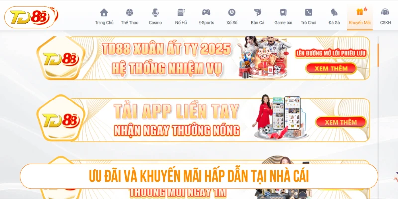 Giới Thiệu Nhà Cái TD88 - Sân Chơi Cá Cược Uy Tín Hàng Đầu Giới thiệu ưu đãi và khuyến mãi hấp dẫn tại nhà cái
