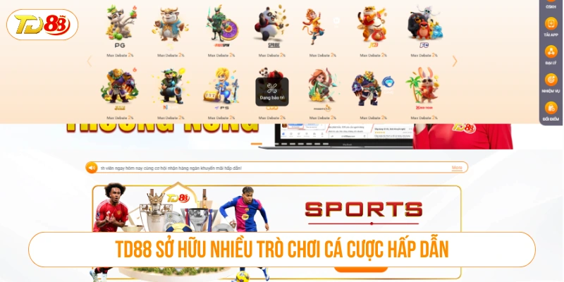 Nhà cái mang tới nhiều thể loại game với các trò chơi hấp dẫn